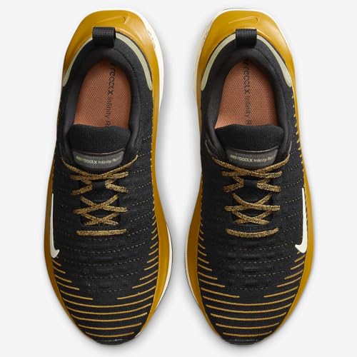 Nike InfinityRN 4 Men's Road Running Shoes (DR2665-006, Black/Bronzine/Olive Aura/Sea Glass) Size 9.52