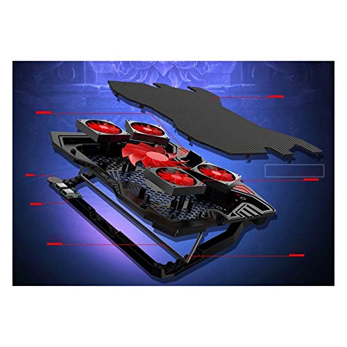Base refrigerante para laptop con 5 ventiladores miniatura 6