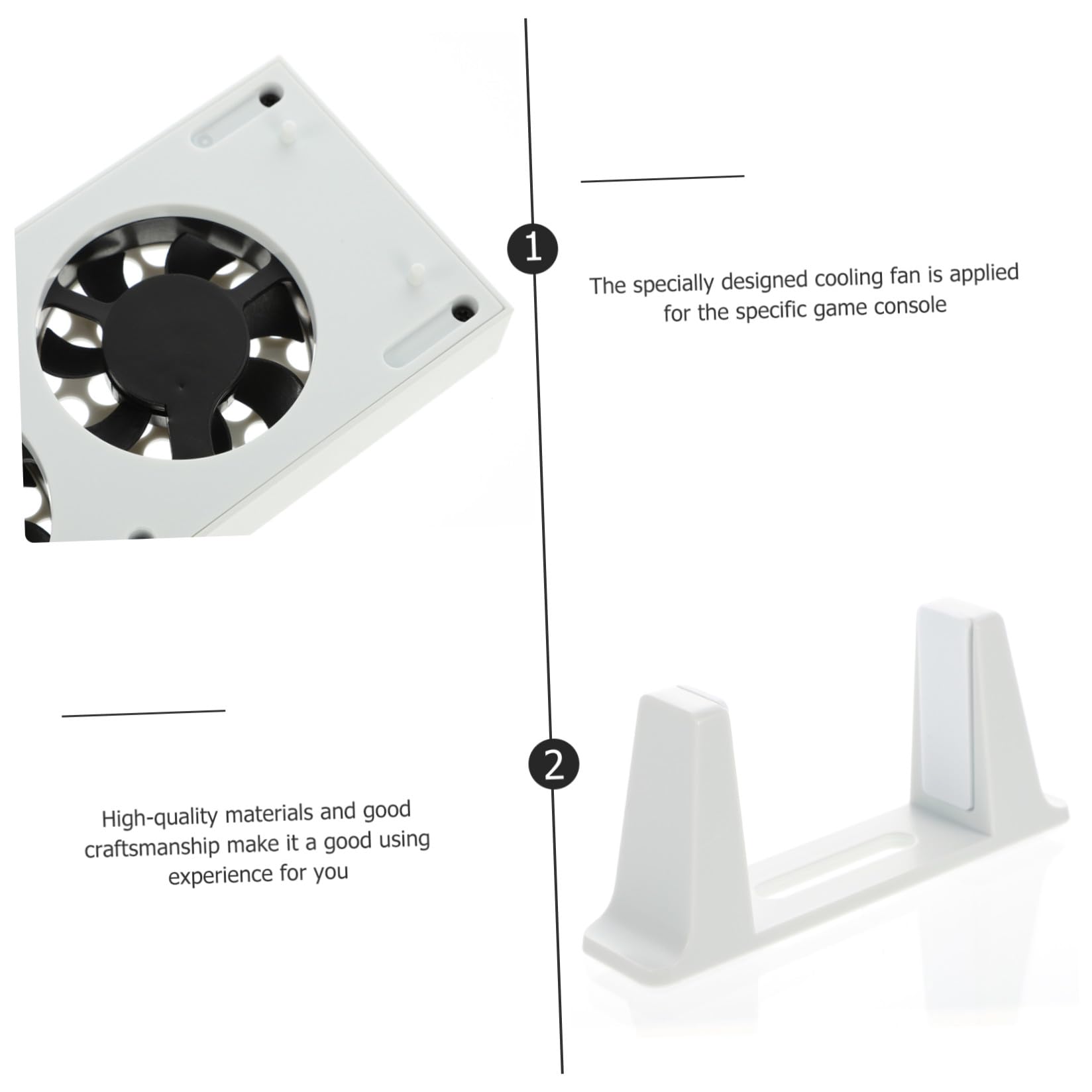 1 Juego Base de Refrigeración con Ventilador Ajustable para S Soporte Vertical y USB para Sincronización y Carga