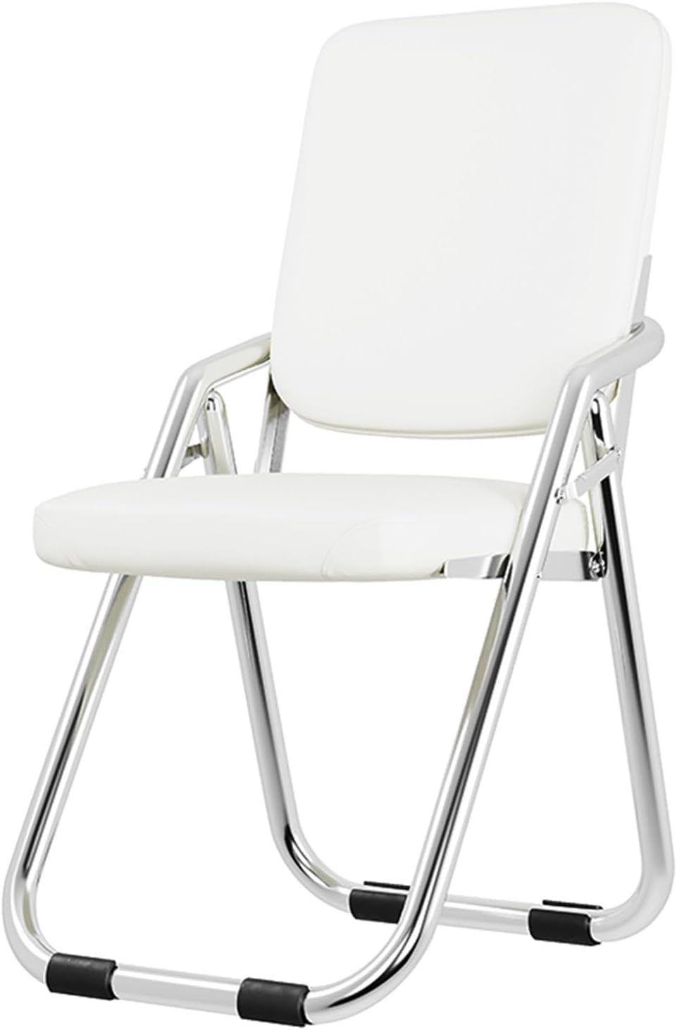 Foldable White Home Office Chair for Indoor and Outdoor Use