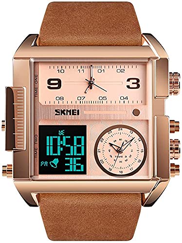 Montre de sport numerique homme etanche SKMEI affichage analogique numerique