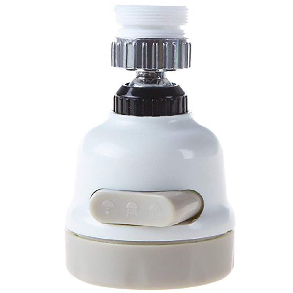 Rociador de Grifo, Filtro aireador con Boquilla antisalpicaduras Que Ahorra Agua, potenciador de Grifo Giratorio de 360 Grados, Tres velocidades Ajustables, difusor para