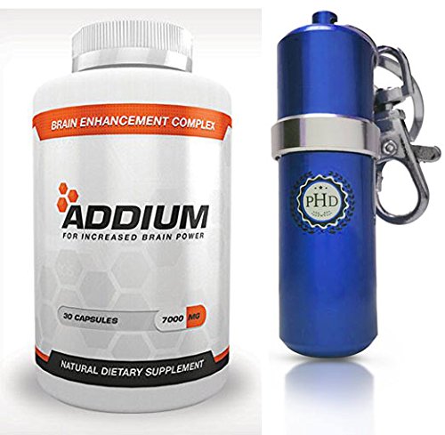 with Free PHD Keychain Pill Holder - Limitless Pill Increase Memory and Brain Function 30 Day Supply