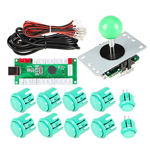 EG STARTS 1 Spieler Arcade DIY Kit USB-Encoder zu PC Arcade Joystick-Tasten für USB MAME PC-Spiel...