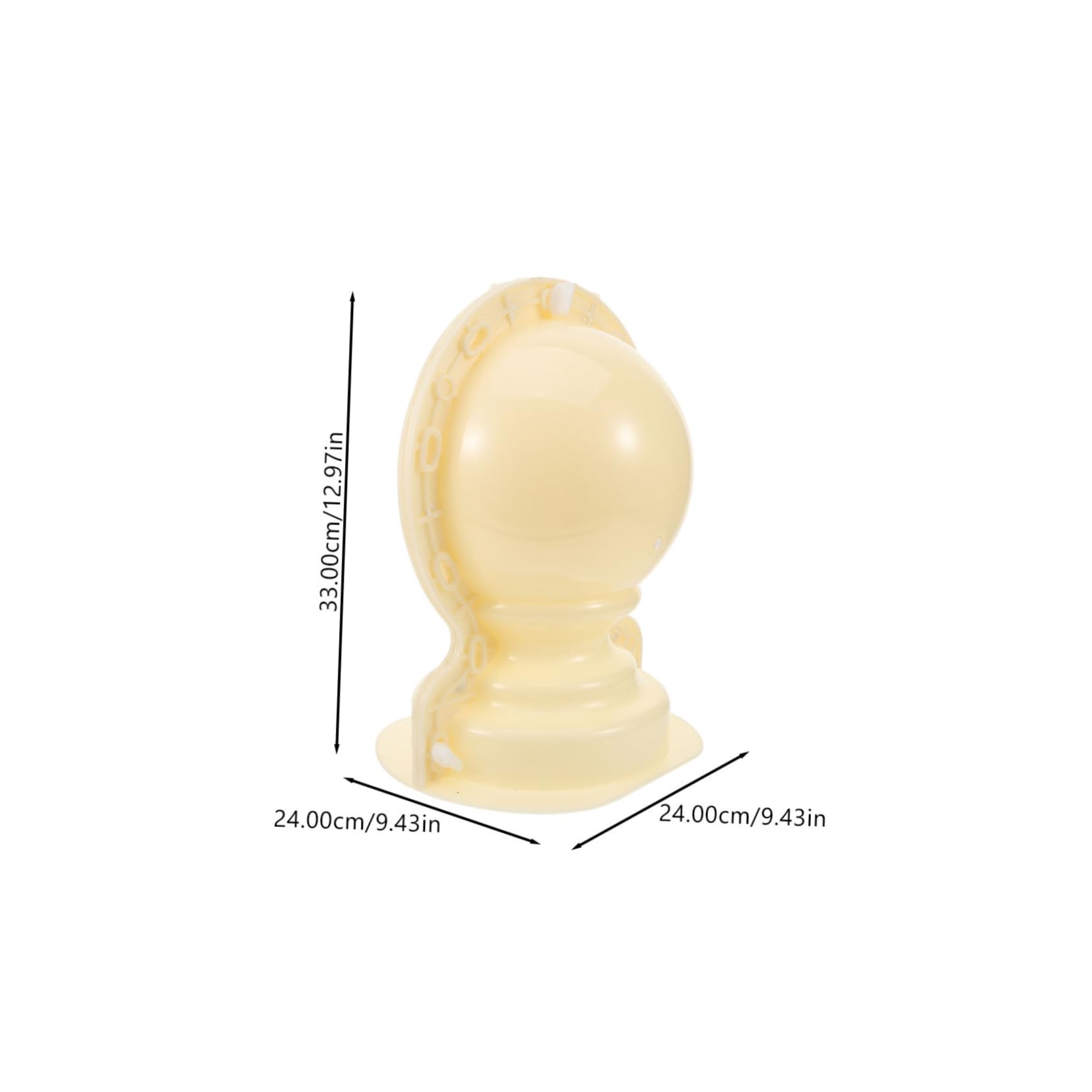 Sosoport Stampo Fai da Te per Sfera Decorativa Balustrade in Plastica Beige, Portatile e Comodo da Trasportare, per Esterni e Strade Moderne