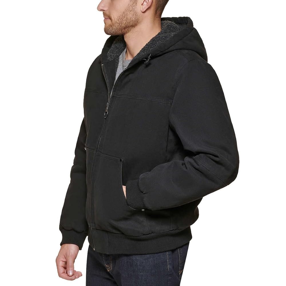 G.H. Bass & Co. Men's Hooded Cotton Canvas Shell Workwear