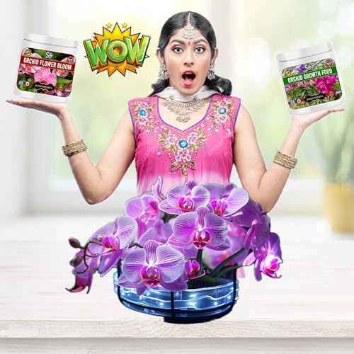 Sansar Green® Orchid Care Kit For Orchid Growth and Orchid Flowering (Orchid Growth Fertilizer 200 gm + Orchid Flowering Fertilizer 200 gm)