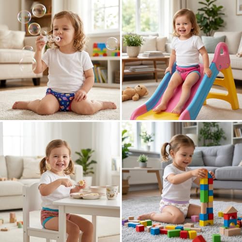 Image of BIG ELEPHANT Toddler Training Pants, Soft Cotton Absorbent Training Underwear for Baby Boys & Girls