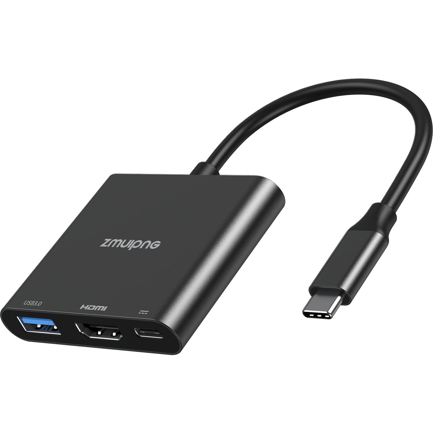 Adaptateur Usb C Vers Hdmi 4K, 3 En 1 Hub , Port Usb 3.0 Et Port 100W Pd, Multiprise Compatible