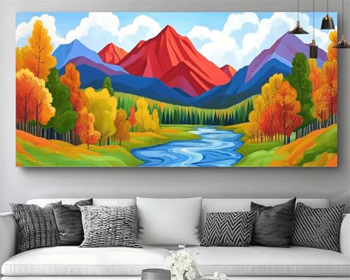 Peinture Diamant Point de Croix Montagne 5D kit canevas pour s'occuper le week-end