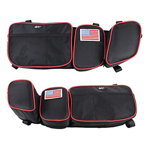 MFC Front Side Door Bags Door Storage Bag Gear Bag Accessories With Knee Protection Compatible with For UTV Can Am Maverick X3 XRS XDS Turbo R 2017-2020 (Passenger And Driver Side)