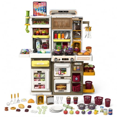 Image of Kids Kitchen Play Set with Lights & Sounds (66pcs)
