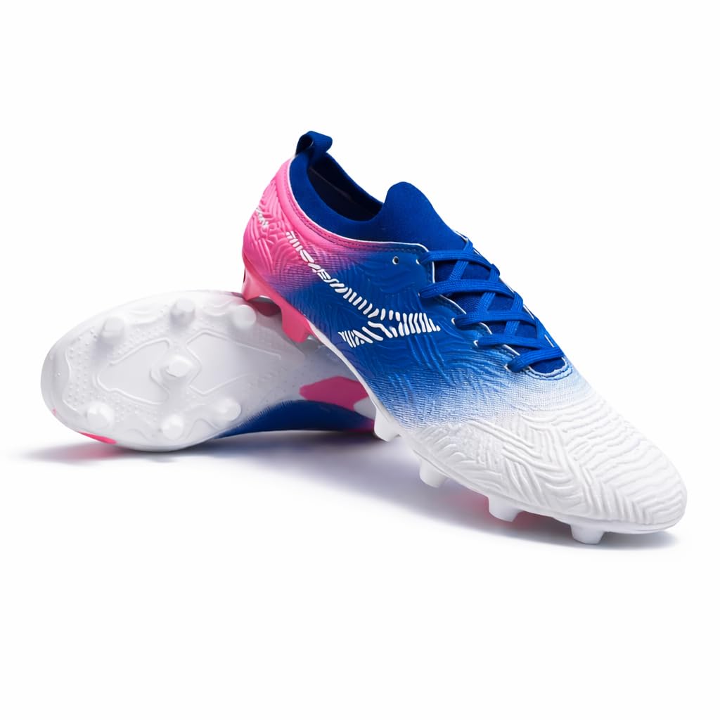 Vibrate Light Weight and Durable Football Boot with for Men&Women, Comfortable and Flexible Football Shoes, Ripple Texture Design