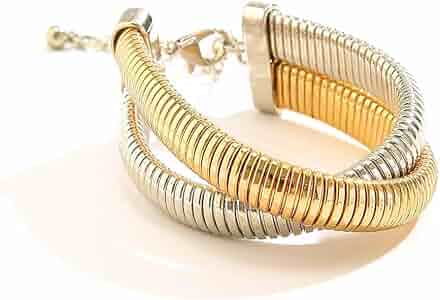 Amazon.com: JczR.Y Layered Snake Chain Interlocking Omega