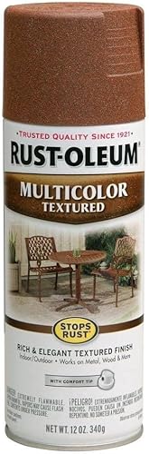 Rust-Oleum 223525 Pintura en aerosol con textura multicolor, antióxido