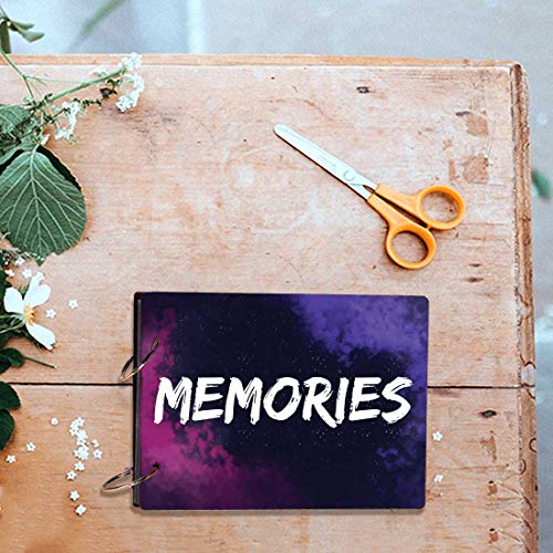 Image of 100Yellow Memories Theme Wooden Photo Album Scrapbook| 40 A5 Pages | Size : 15.2 Cm X 21.5 Cm |Multicolour