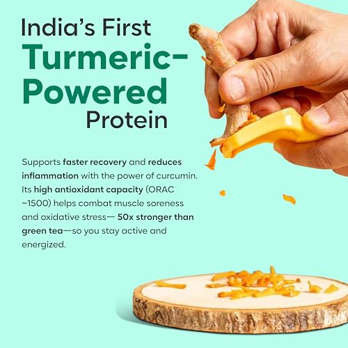 Image of Foodstrong Whey Protein Powder (Concentrate + Isolate), 100% Hormone Free Grass-Fed Whey, 24G Protein & 6.6G BCAA, With Turmeric & Digestive Enzymes, Rainbow Pack Of 6 Sachets, 208G