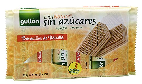 Diet Nature - Galletas Barquillos de Vainilla sin Azucares - 210 g