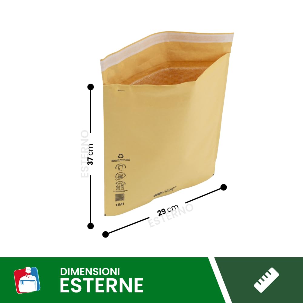 IMBALLAGGI 2000 Buste Postali Imbottite iM@il 50 Pezzi 27x36cm Buste Imbottite per Spedizione