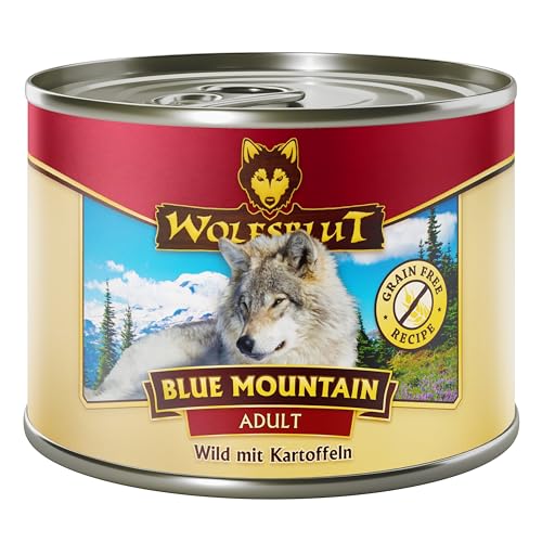 Produktbild von Wolfsblut Blue Mountain Wild & Kartoffel Hundenassfutter - 6 x 200 g