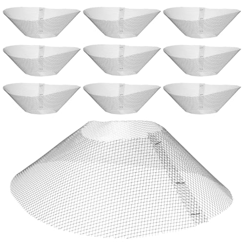 DOITOOL 10 Pcs Round Range Hood Filter 8.3 inch/21 cm,Range Hood Grease Mesh Cooker Filter Net for Kitchen,Grease Filters Hood Accessories