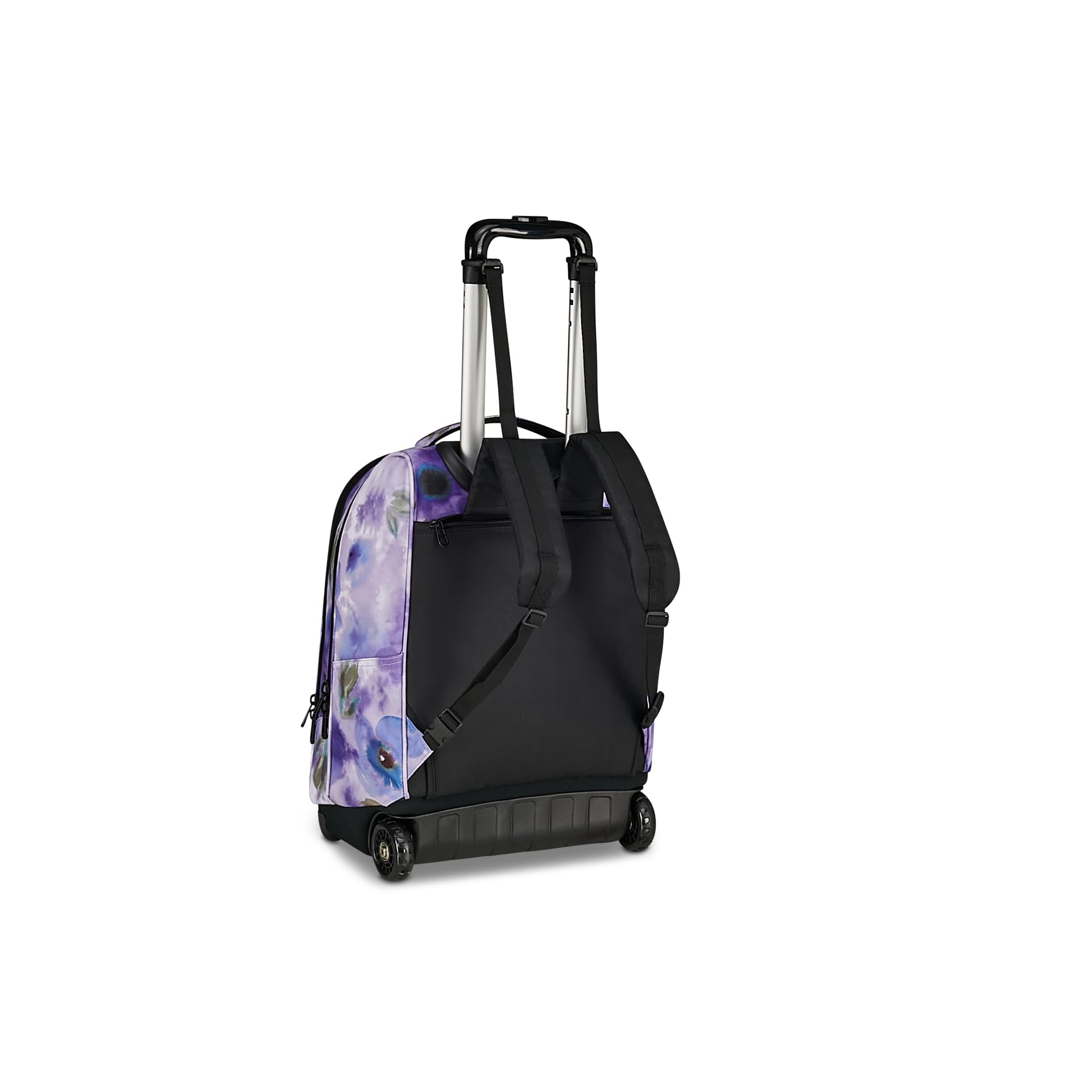 Invicta Trolley New Benin Fantasy, 36 L, Doppio Uso, Doppio Scomparto, Tasca Porta Borraccia, Scuola e Tempo Libero, Paint and Flower, Bambine e Ragazze, viola