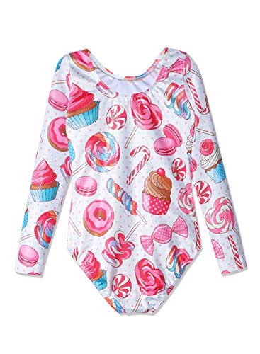 HOZIY Gymnastics Leotards for Girls Unicorn Pink Purple Sparkly Dancewear Activewear Quick Dry
