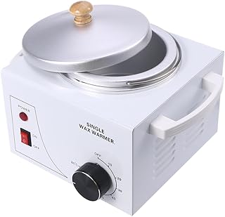 Beavorty Wax Machine Waxing Heater Machine Single Wax Heater Thermostat Single Furnace Paraffin White Wax Warmer Waxing Heater Paraffin Machine Waxing Machine