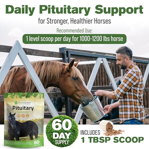 Silver Lining Herbs Pituitary Gland Supplements for Horses - Horse Supplements for Equine Metabolic Support, Cushing’s, Sweating & Shedding Issues - Mood & Energy Horse Supplement - 1 lb 60-Day Supply - Image 5