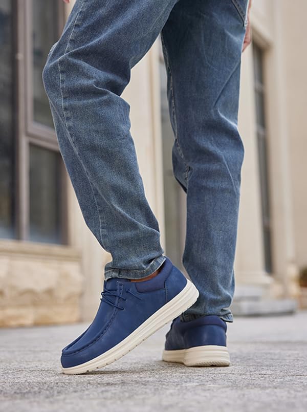Image of FW FRAN WILLOR Mens Wide Shoes Width Toe Box Slip-on Loafers Casual Walking Shoes for Men