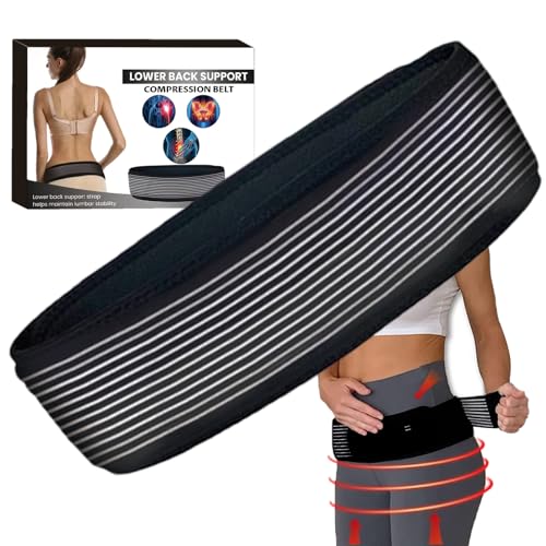 PRIMUZ Cinturón de cadera articular, cinturón de apoyo lumbar, vendaje de apoyo articular para corrección de postura, cinturón de apoyo para el cuidado corporal, cinturón de alivio de espalda para