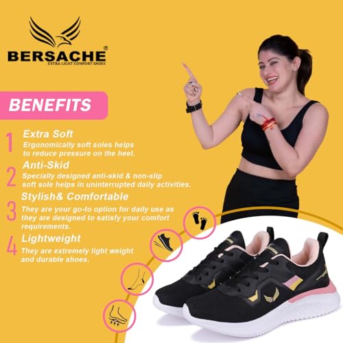 Image of BERSACHE Sports,walking,Gym, Trending Running Shoes For Women's /Girl's