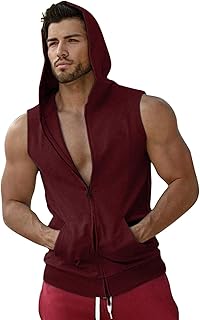 Men's Tank Top Tank Top Hooded Tank Shirt Muscle Shirts, Male Summer Tops Tank Shirt Baggy Tank Top O Neck Sleeveless Men's Tank Top Sleeveless Shirt Men's T-Shirt