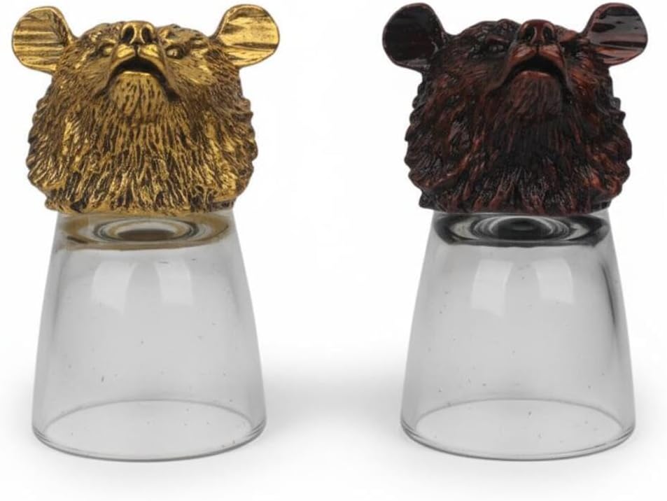 SODEF quality Cast Kurt Zodiac Shot Glass Set 2 pcs 50 ml Collection Drinkware Multicolor - Multicolor