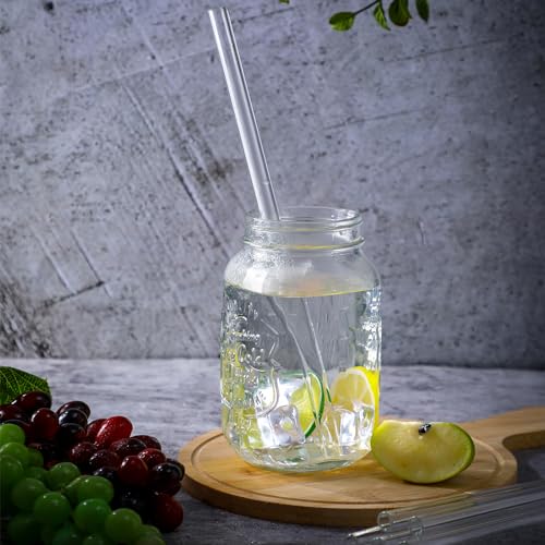 Image of FoldTier 6 Pcs Borosilicate Glass Tube 12mm OD 2mm Thick Glass Blowing Tubes with Cleaning Brush(12 Inch,Clear)