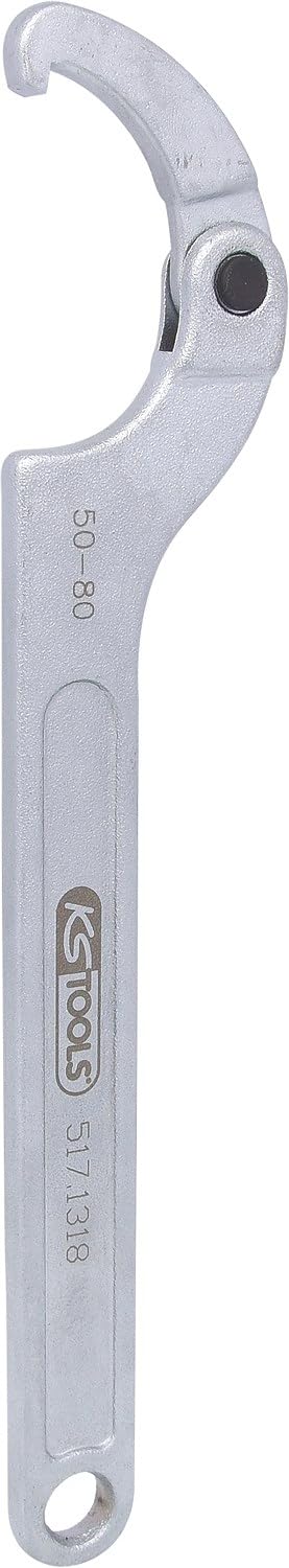 KS TOOLS 517.1318 - Clé à ergot articulé 50-​80 mm - En chrome Vanadium - Finition Satinée