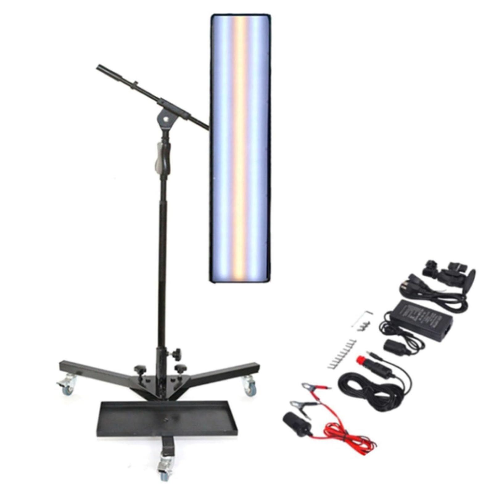 Lámpara de carrocería para automóvil, herramientas PDR, luz LED, lámpara para eliminar abolladuras, vida útil de 50 000 horas, luz de 12 V CC con altura ajustable y soporte en ángulo, 6 colores