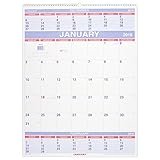 AT-A-GLANCE 3-Month Wall Calendar 2016, 12 Months, 22 x 29 Inch Page Size (PM1028)