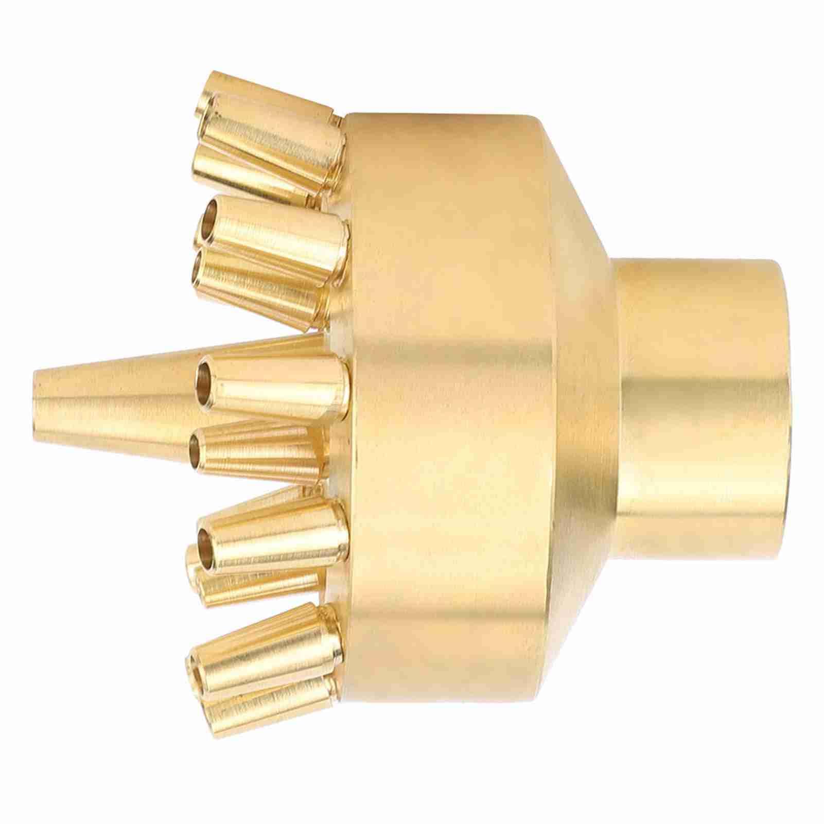 MultiFunction Fountain Spray Nozzle with Universal Female Thread 1 Inch - Copper Water Fountain Sprinkler for Garden and Landscape Use