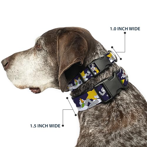 Bugs Bunny Poses collier réglable bleu marine pour chien actif