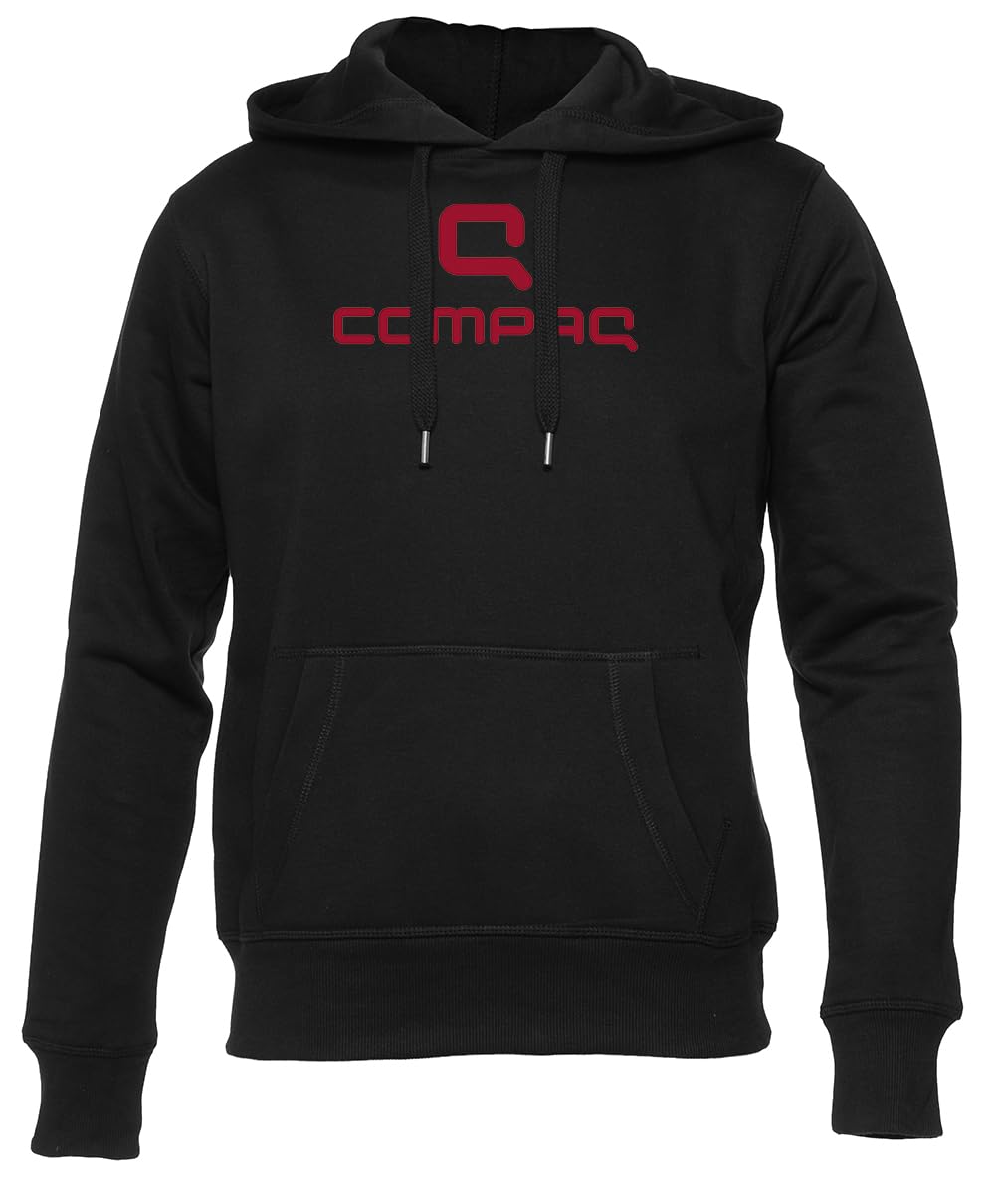 Compaq Czarna Bluza Unisex Dla Mężczyzn i Kobiet Unisex Black Hoodie Men Women