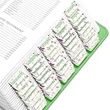 EssexWares – Vibrant Wildflowers Flower Bible Tabs for Old and New Testament, 80 Large Print Tabs for Bible Study, Water-Resistant and Durable Bible Index Tabs for Women and Men - 1.7