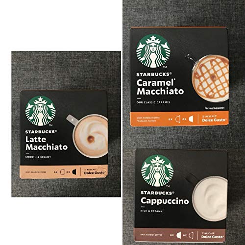 Nescafe Dolce Gusto - Starbucks - 3 cajas (36 cápsulas) de café