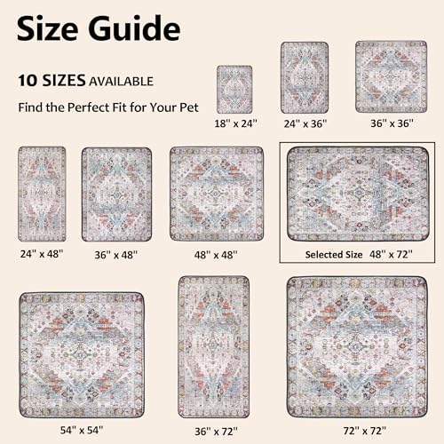 Image of Washable Pee Pads for Dogs, Reusable Puppy Potty Training Pads, Ultra-Absorbent Thick Waterproof Leak-Proof Non-Slip Pads & Mat for Crate, Playpen, Floor, Whelping & Housebreaking , 2 Pack 48 inchx72 inch