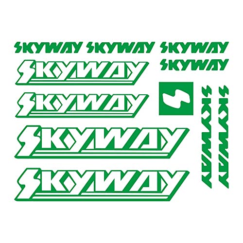 WYJPFN for Skyway BMX Cycling Bike Stickers Decals Frame Fork MTB (Green)