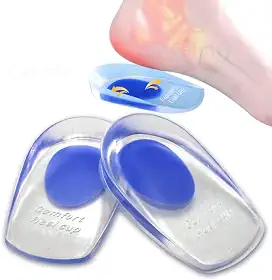 Palmilha Calcanhar Ortopédica de Silicone, Alívio de Dores nos Pés, Fascite Plantar, Esporão Calcâneo, Absorção de Impacto e Conforto
