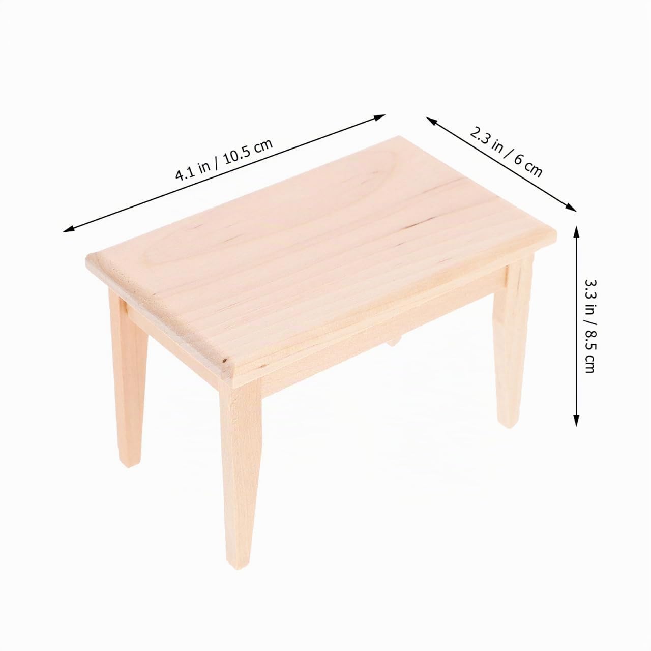 ibasenice Mini Meuble Maison De Poupée Siège en Bois Mobilier Maison Poupée pour Micro Décors Accessoires De en Bois Ornement De Bureau Et Photo