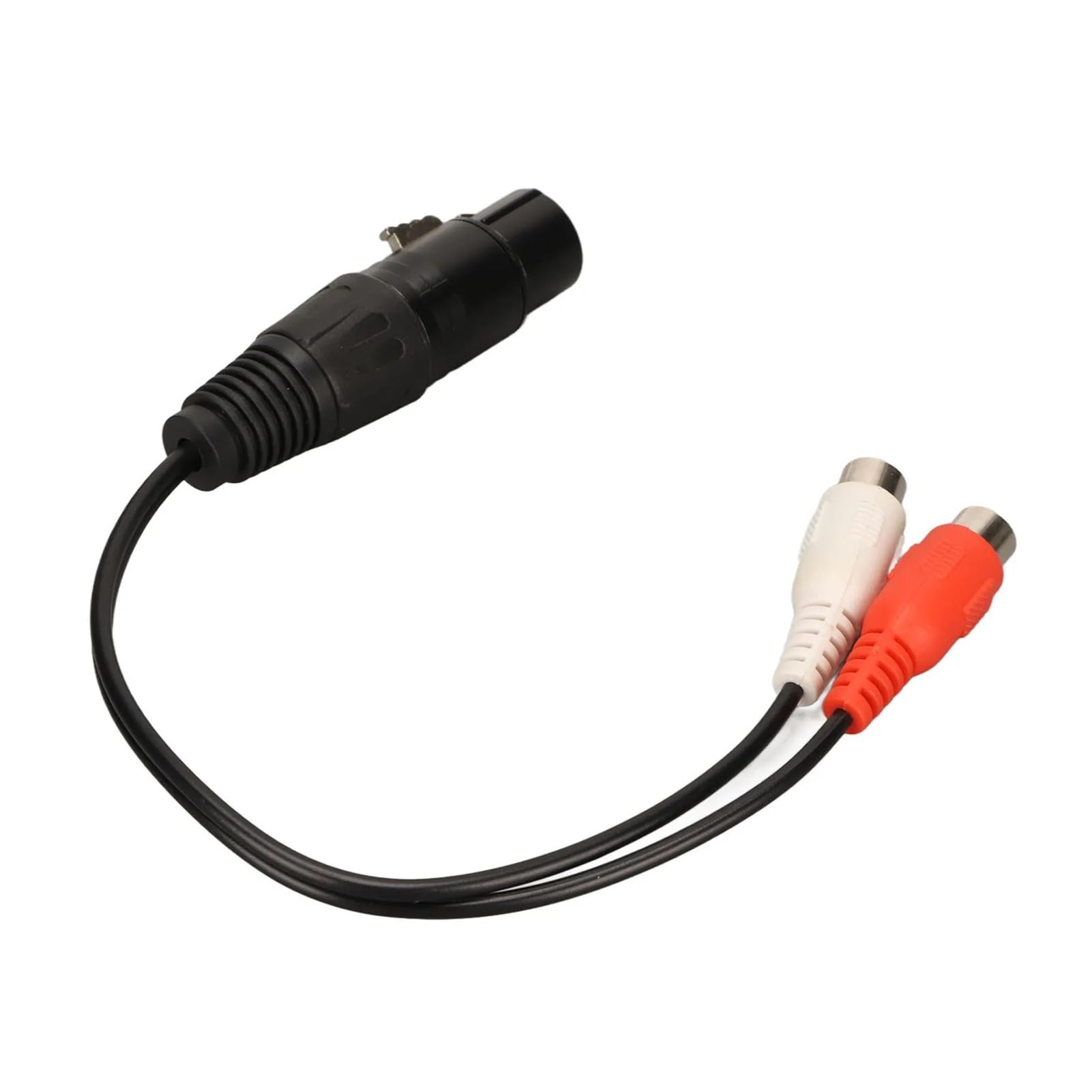Cable divisor XLR hembra a doble RCA Y 2 RCA a 1 XLR hembra no equilibrado adaptador de sonido transparente para amplificadores de batidora