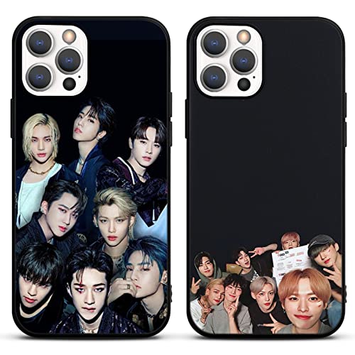 nurkorki [ 2 Pizeas] Stray Kids Funda para Xiaomi Redmi Note 11S/11 4G 6.43 Pulgada, Carcasa KPOP Boys Group Antichoque Suave TPU Silicona Protectora Bumper Cover Case para SKZ Fans
