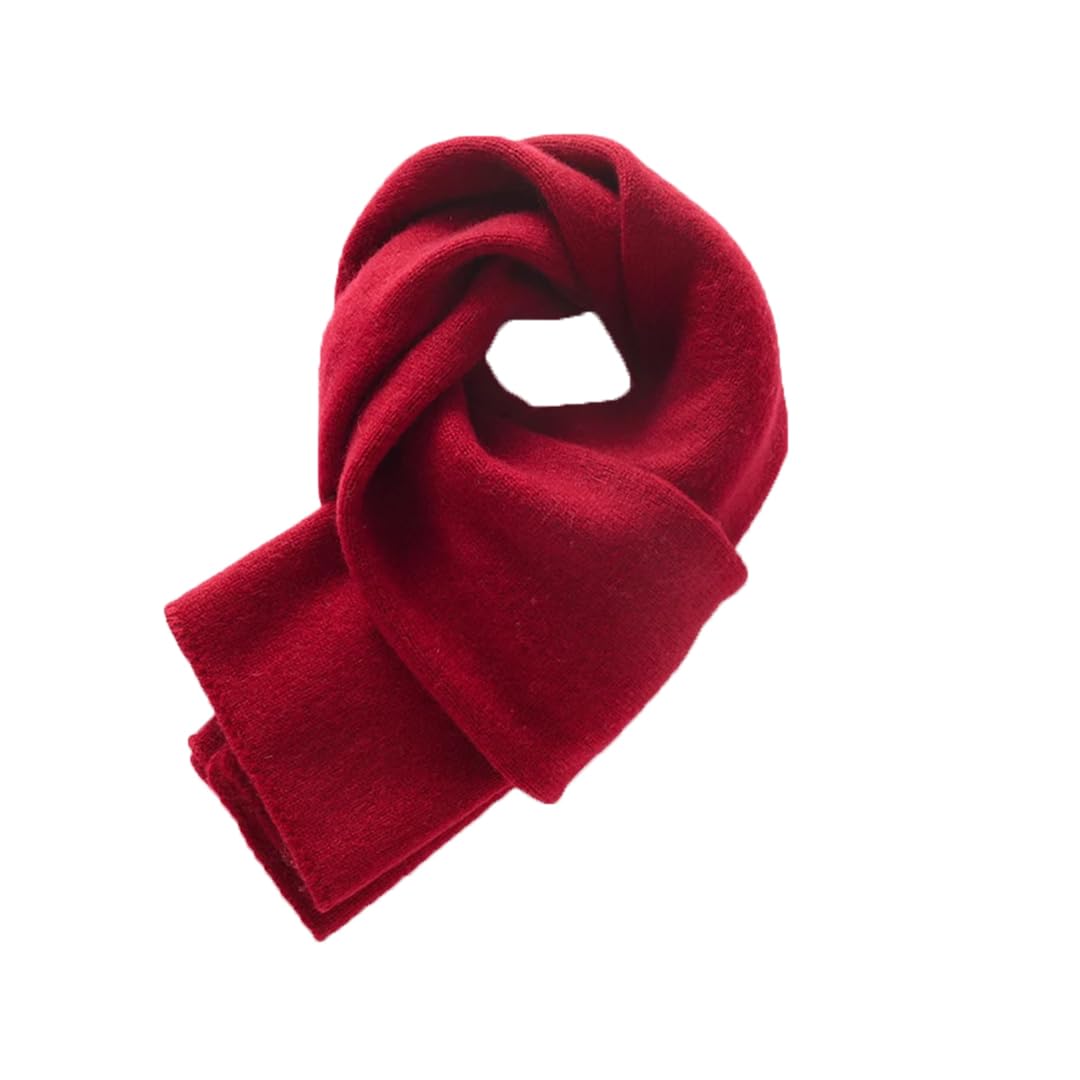 Sciarpa lavorata a maglia in cashmere, da donna, per autunno e inverno, morbida e calda